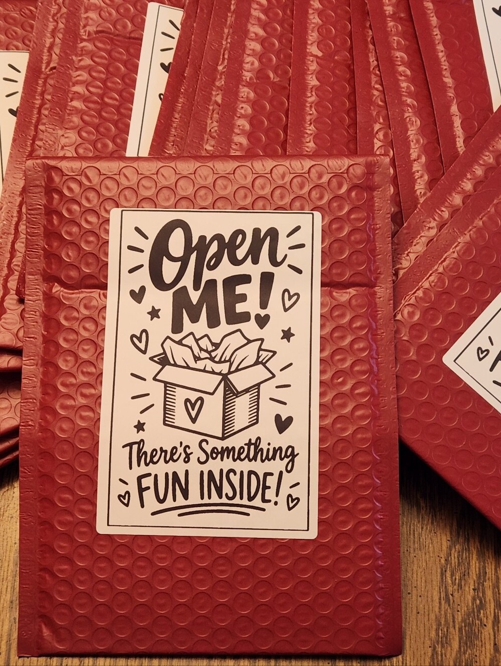 20ct 6x9 BUBBLE MAILER W/ 4x6 CUSTOM LABELS